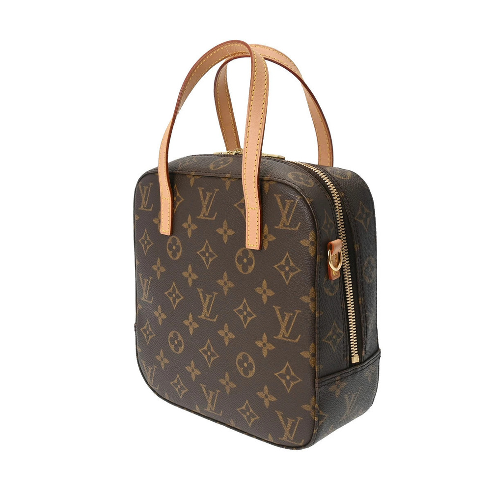 Louis Vuitton Brown Canvas Spontini Monogram Handbag Brown
